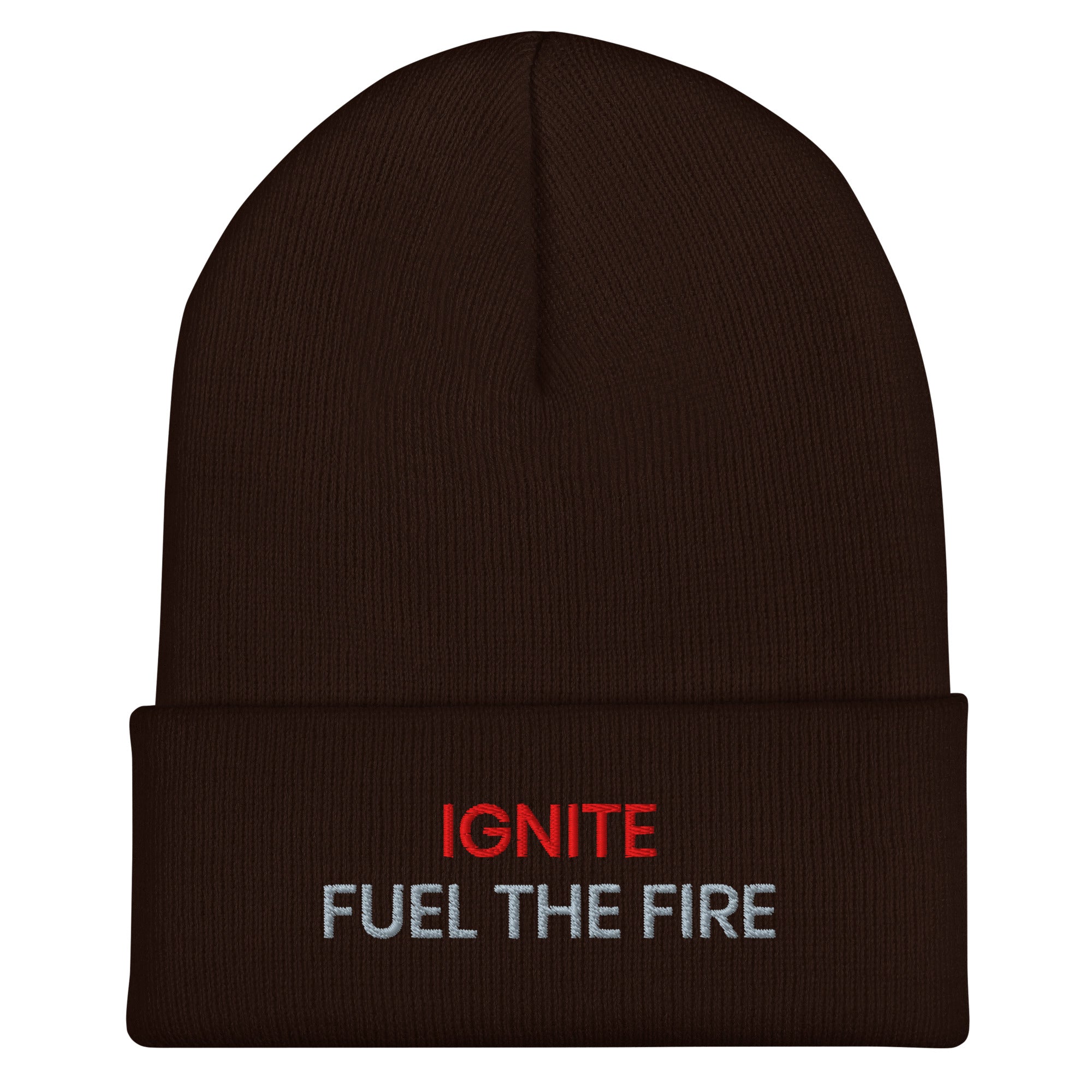 IGNITE Fuel the Fire Unisex Beanie, bruin