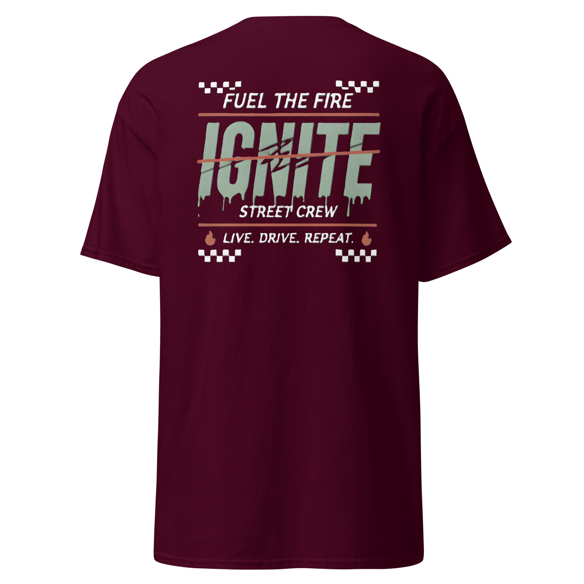IGNITE Fuel the Fire T-shirt, Maroon