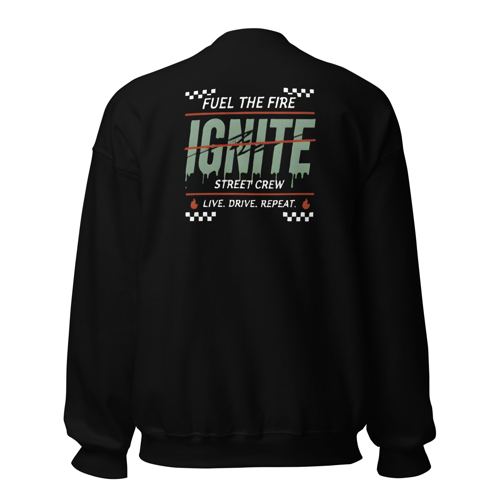 IGNITE Fuel The Fire Unisex Sweater, zwart