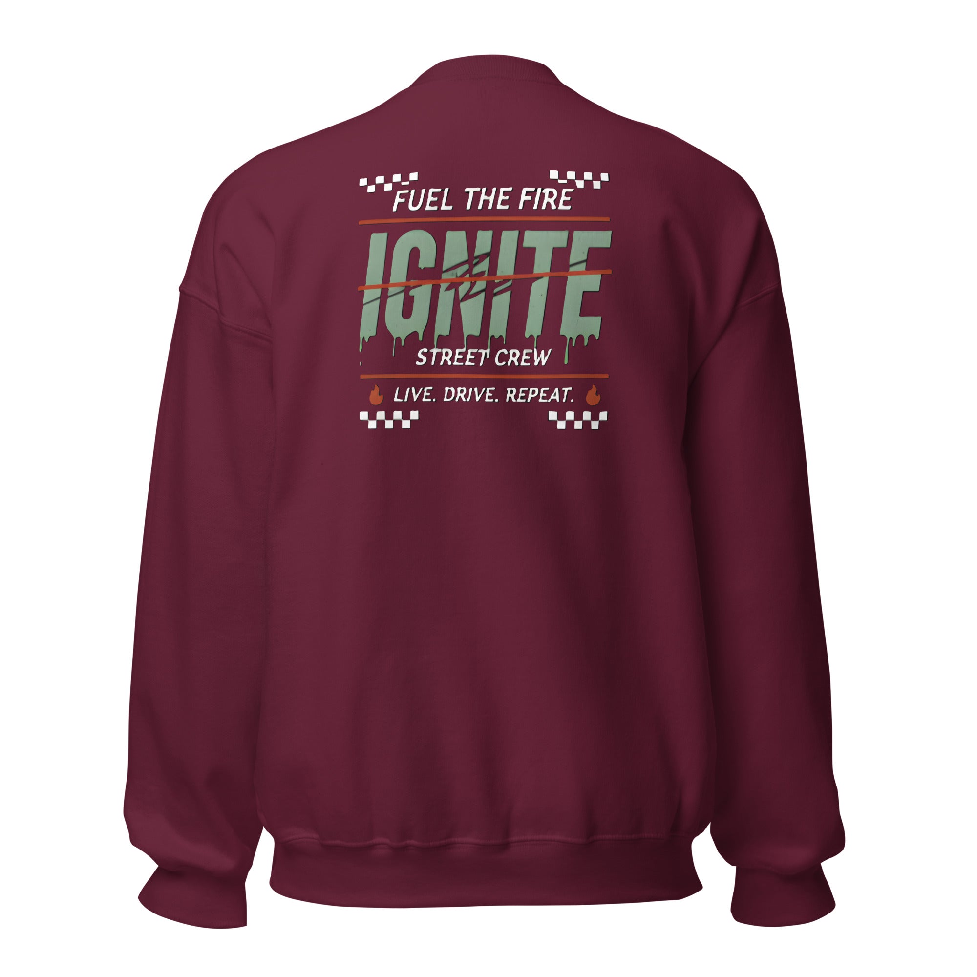 IGNITE Fuel The Fire Unisex Sweater, maroon