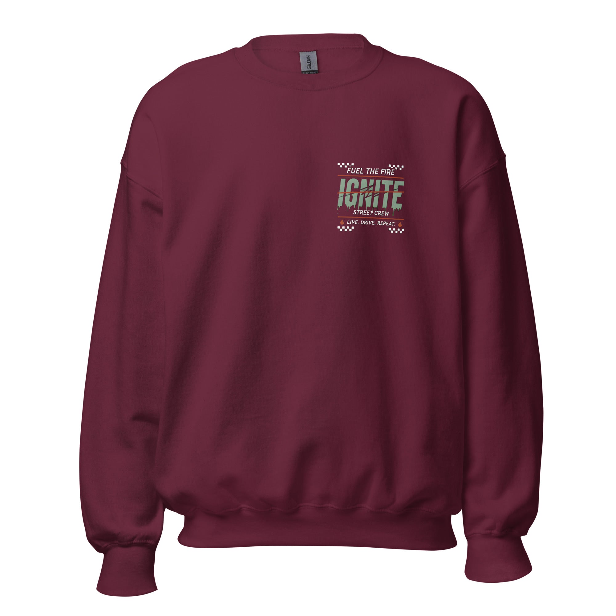 IGNITE Fuel The Fire Unisex Sweater, maroon
