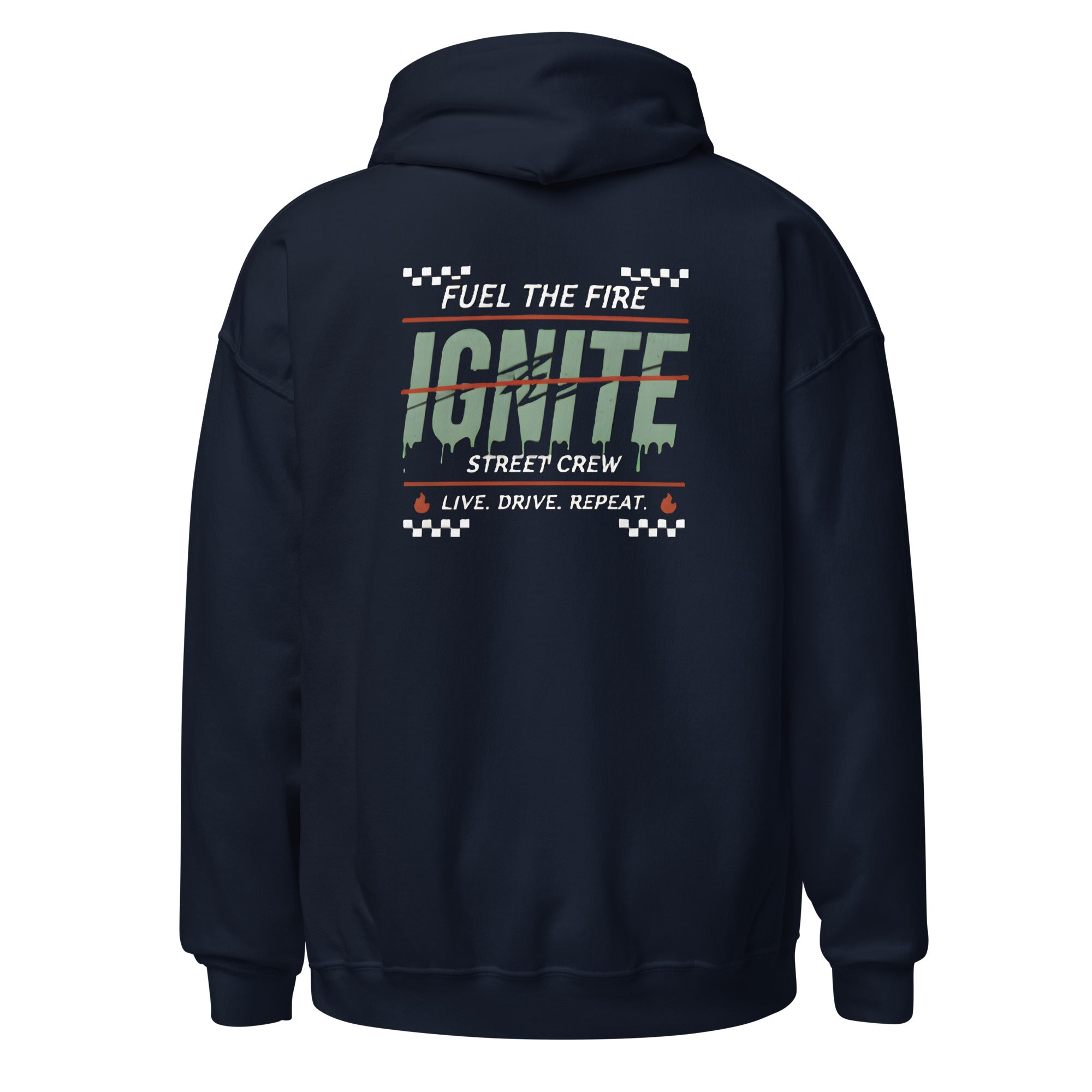 IGNITE Fuel the Fire Unisex Hoodie, navy