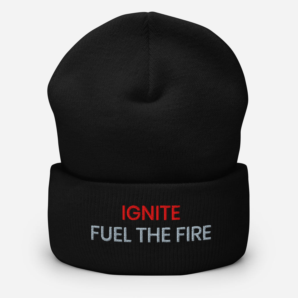 IGNITE Fuel the Fire Unisex Beanie, zwart