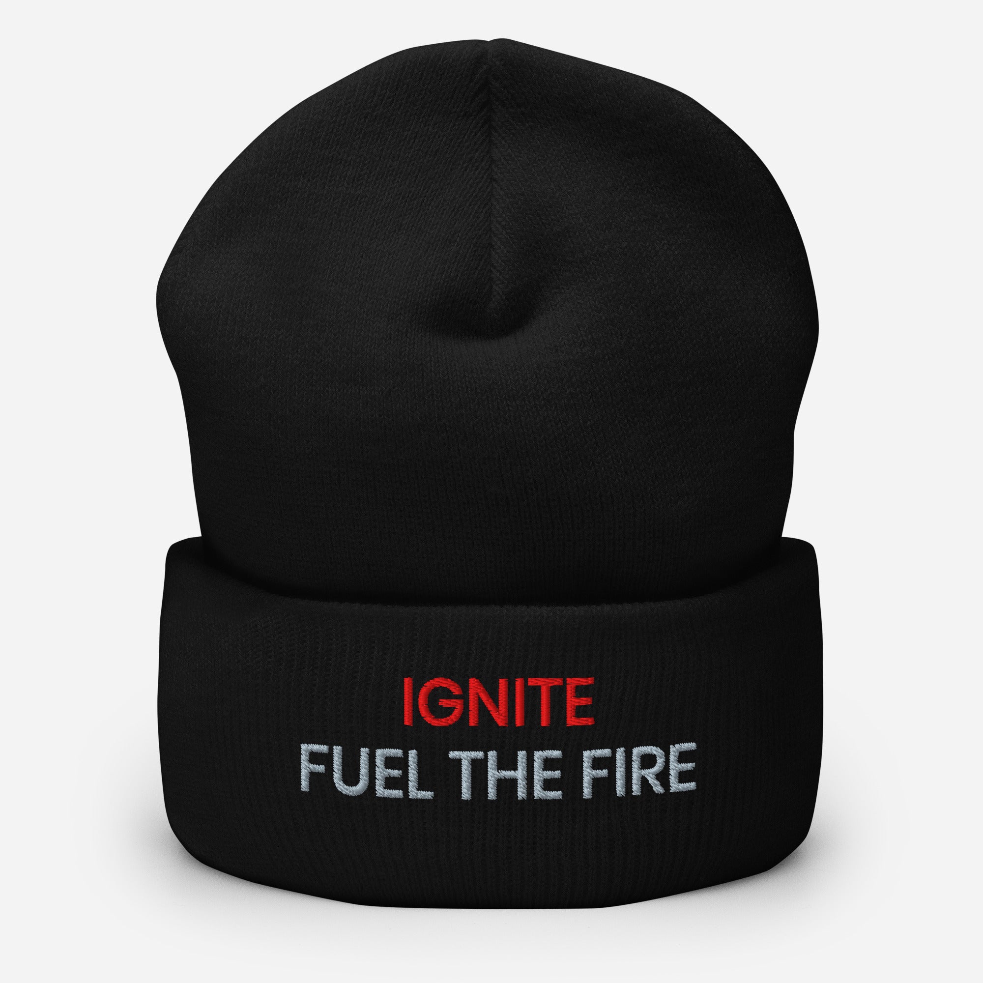 IGNITE Fuel the Fire Unisex Beanie, zwart