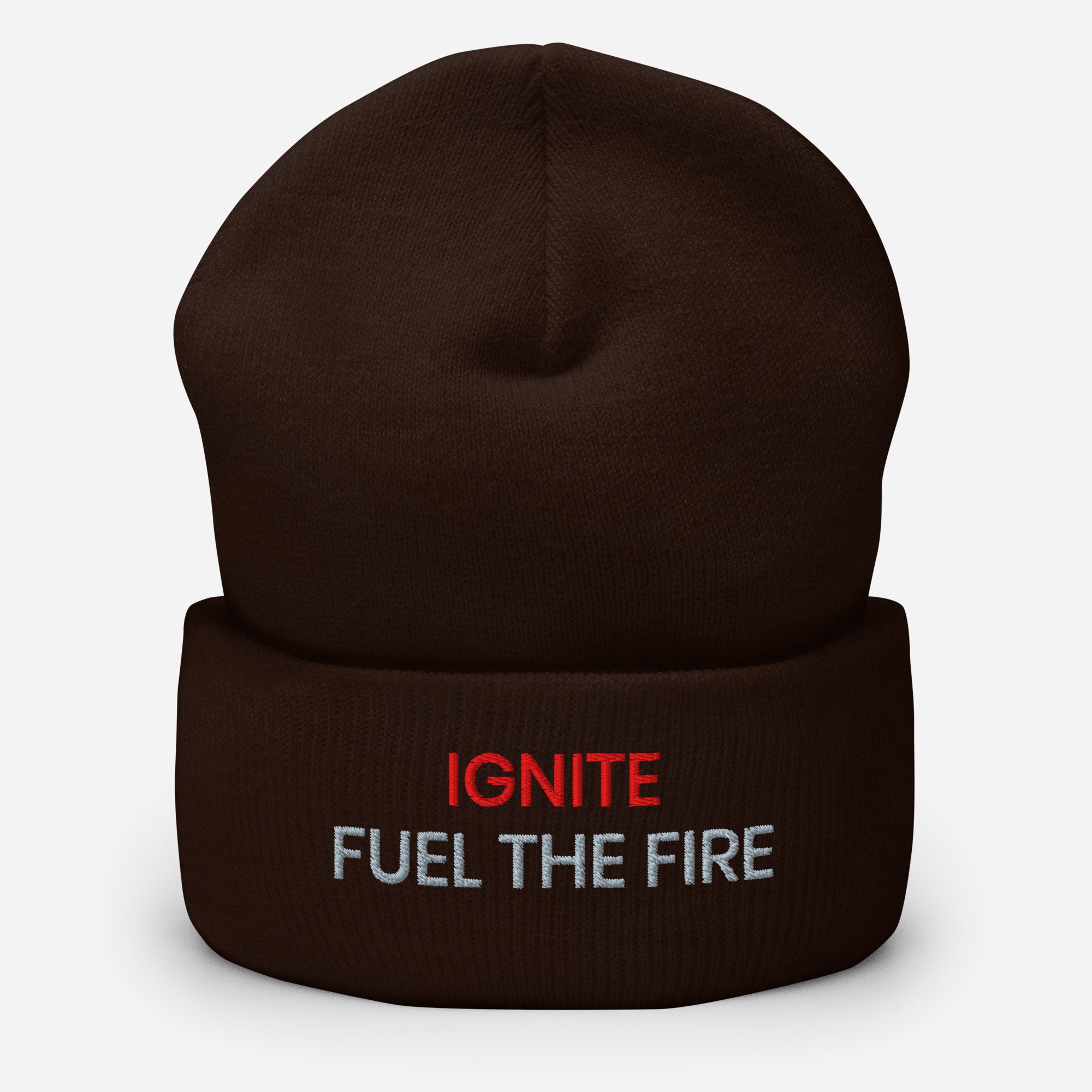 IGNITE Fuel the Fire Unisex Beanie, bruin