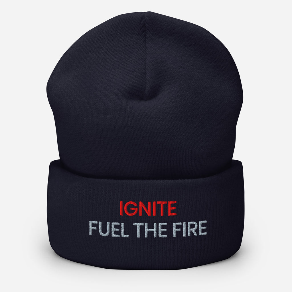 IGNITE Fuel the Fire Unisex Beanie, navy