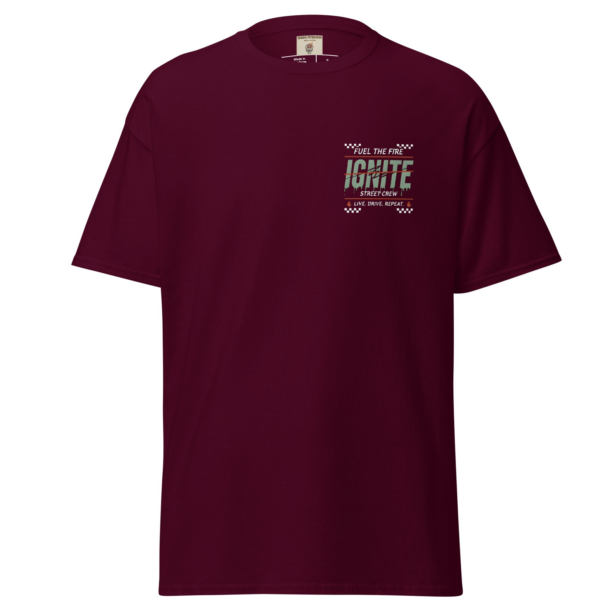 IGNITE Fuel the Fire T-shirt, Maroon