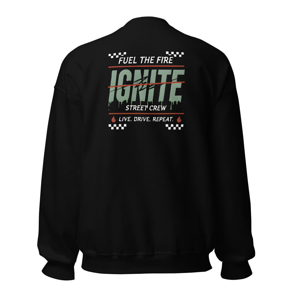IGNITE Fuel The Fire Unisex Sweater, zwart
