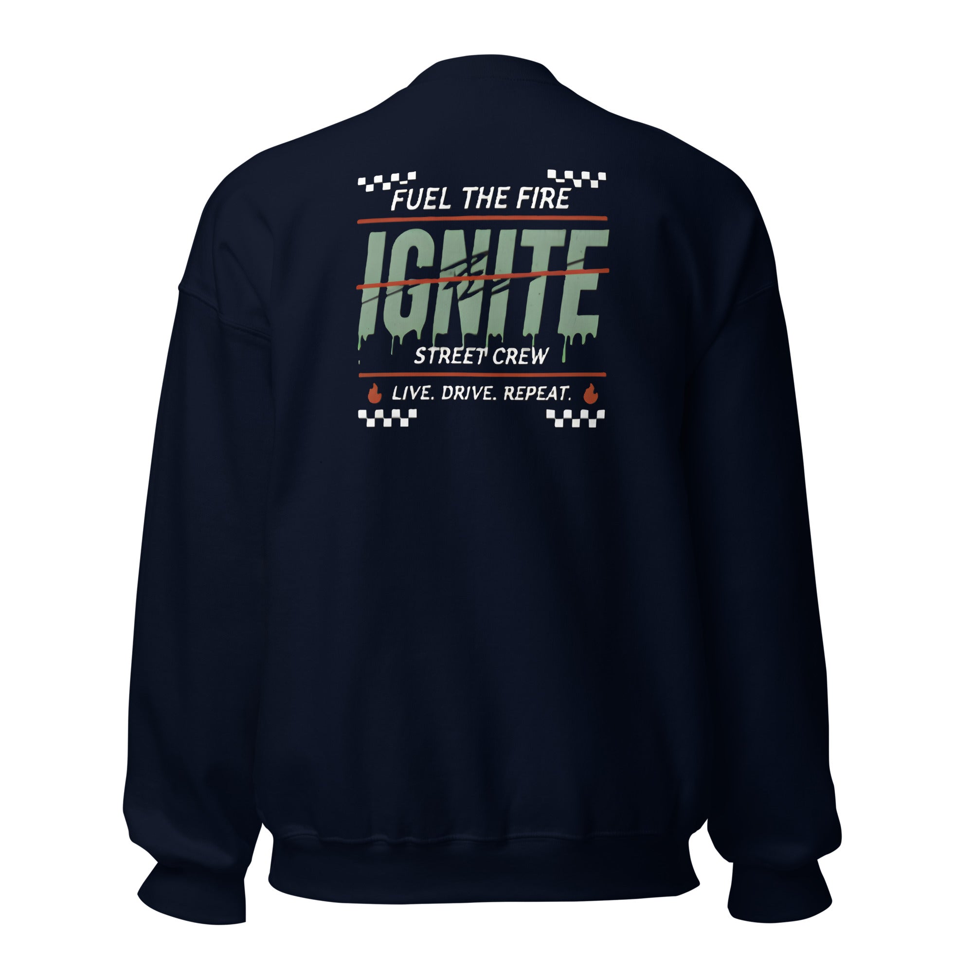 IGNITE Fuel The Fire Unisex Sweater, navy