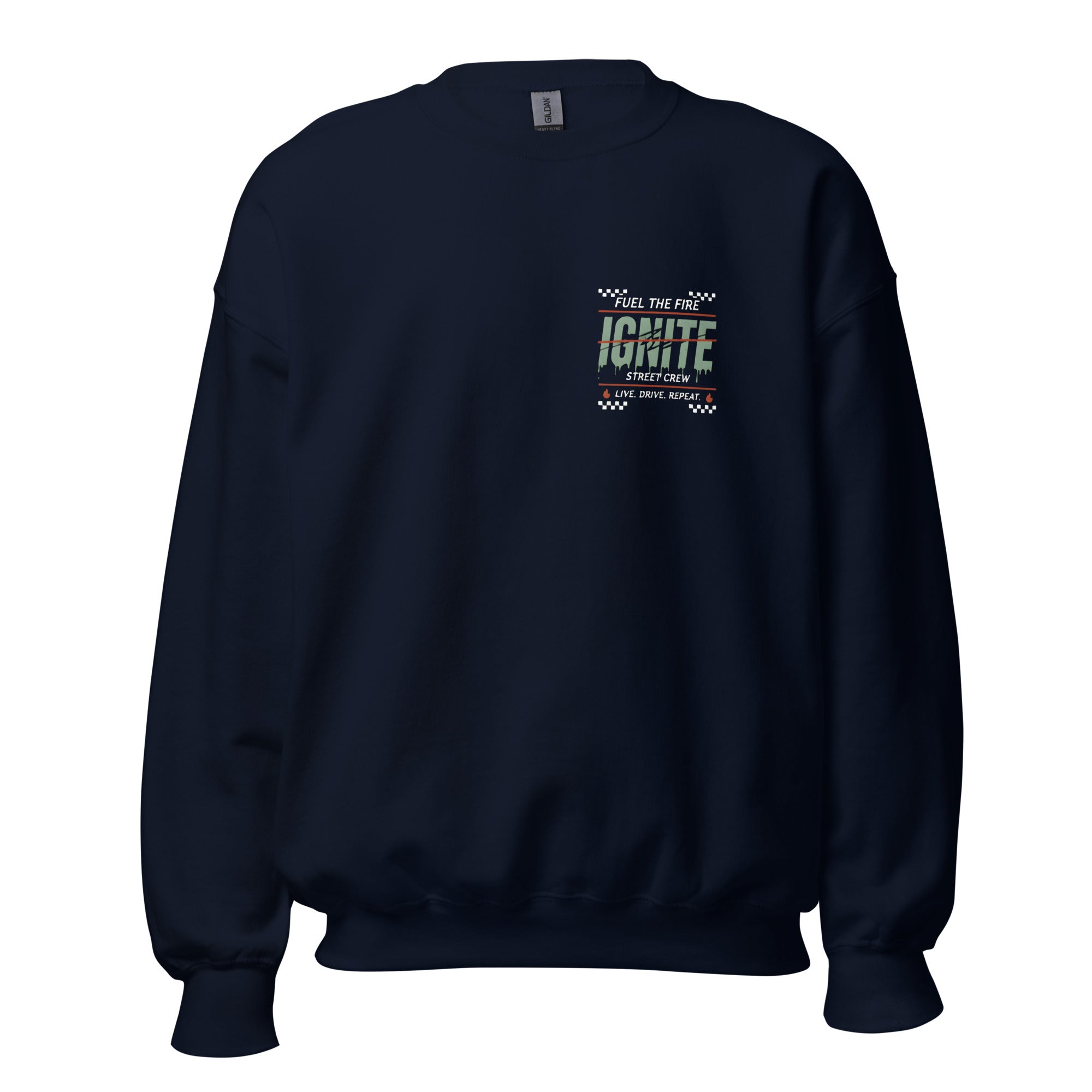 IGNITE Fuel The Fire Unisex Sweater, navy