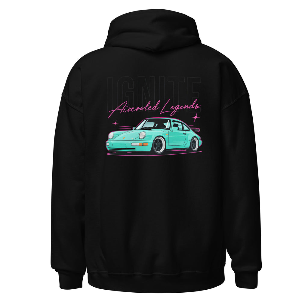 IGNITE Aircooled Legends Unisex Hoodie, zwart