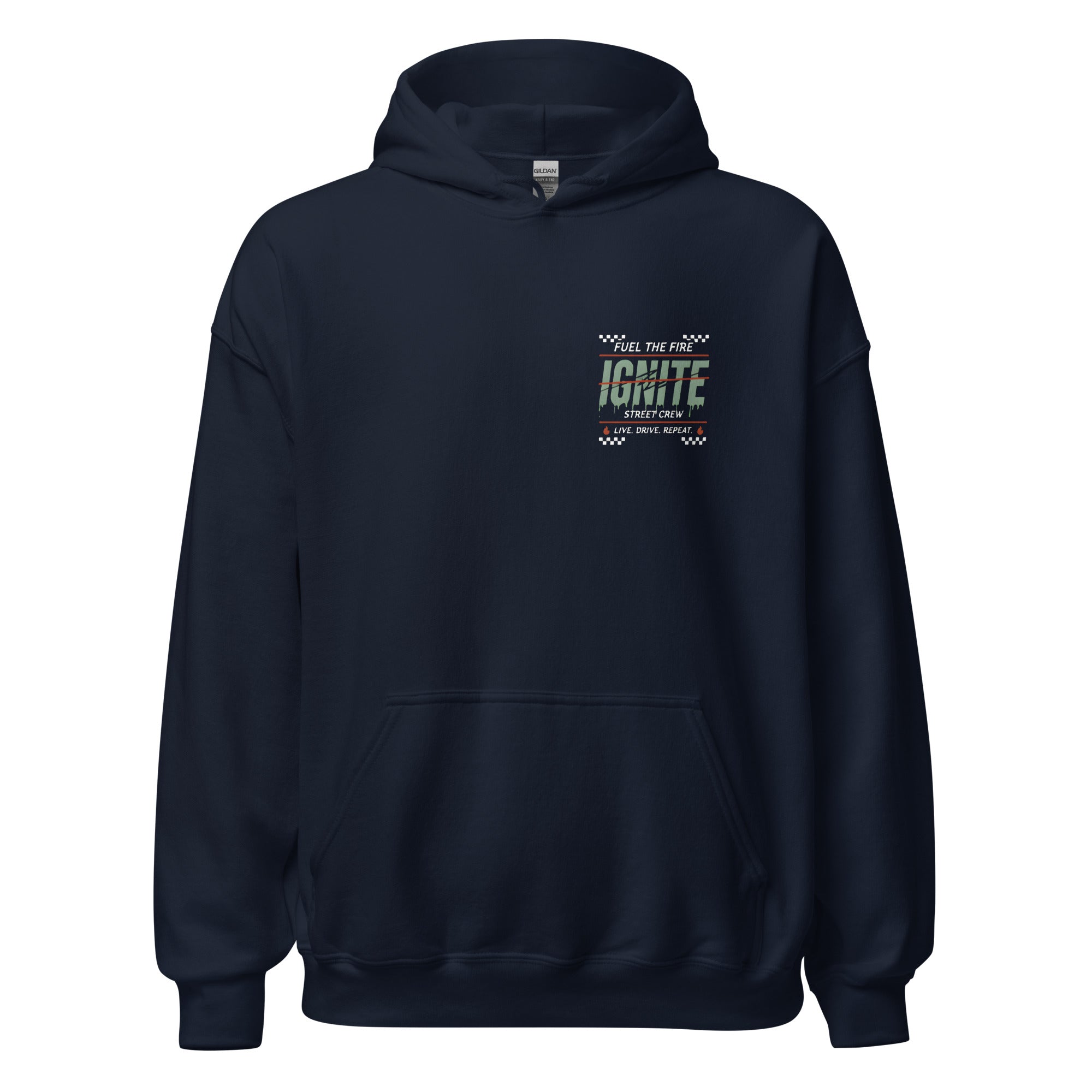 IGNITE Fuel the Fire Unisex Hoodie, navy