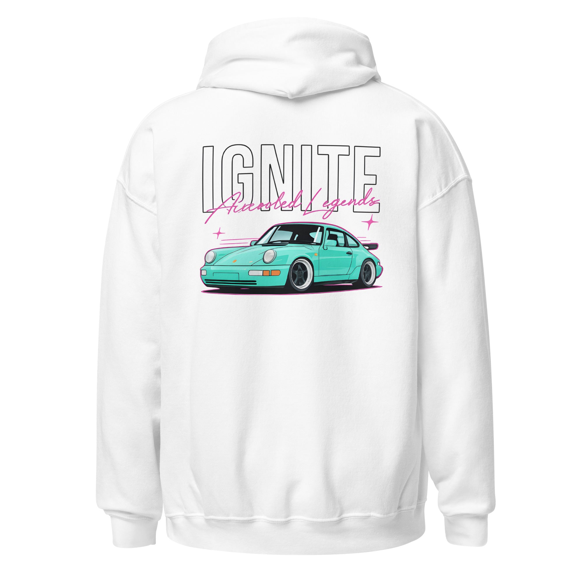 IGNITE Aircooled Legends Unisex Hoodie, wit