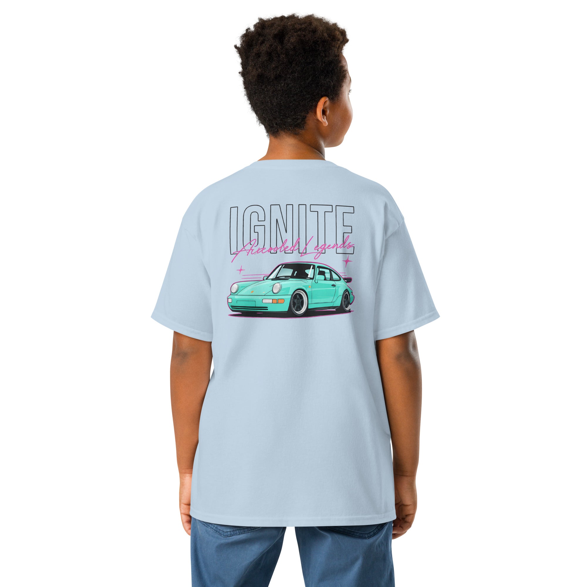 IGNITE Aircooled Legends Jeugd T-shirt, unisex, licht blauw